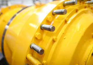 Photo closeup of machinery part